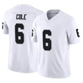 Jdoa LV.Raiders #6 A.J. Cole Player White Limited Vapor F.U.S.E. Home Game Stitched Jerseys