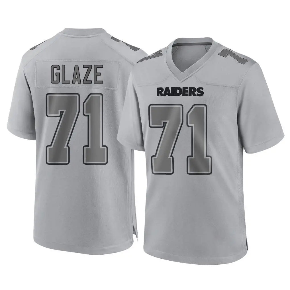 Jdoa LV.Raiders #71 DJ Glaze Player Gray Atmosphere Fashion Limited Game Stitched Jerseys