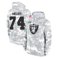 Jdoa LV.Raiders #74 Kolton Miller Player Arctic Camo Salute to Service Hoodies Limited Game Stitched Jerseys