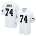 Jdoa LV.Raiders #74 Kolton Miller Player White Home Game Stitched Jerseys