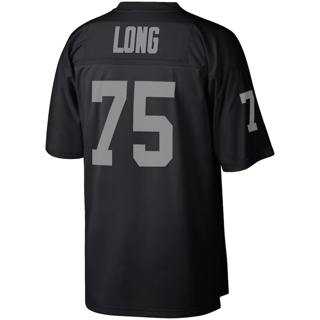 Jdoa LV.Raiders #75 Howie Long Mitchell & Ness Black Retired Player Legacy Replica Jersey