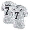 Jdoa LV.Raiders #7 Quay Walker Player Arctic Camo Salute To Service Limited Game Stitched Jerseys