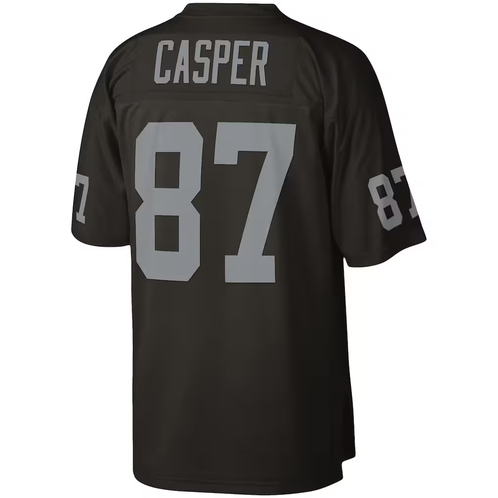 Jdoa LV.Raiders #87 Dave Casper Mitchell & Ness Black Legacy Replica Jersey Stitched Puhic