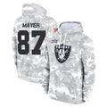 Jdoa LV.Raiders #87 Michael Mayer Player Arctic Camo Salute to Service Hoodies Limited Game Stitched Jerseys