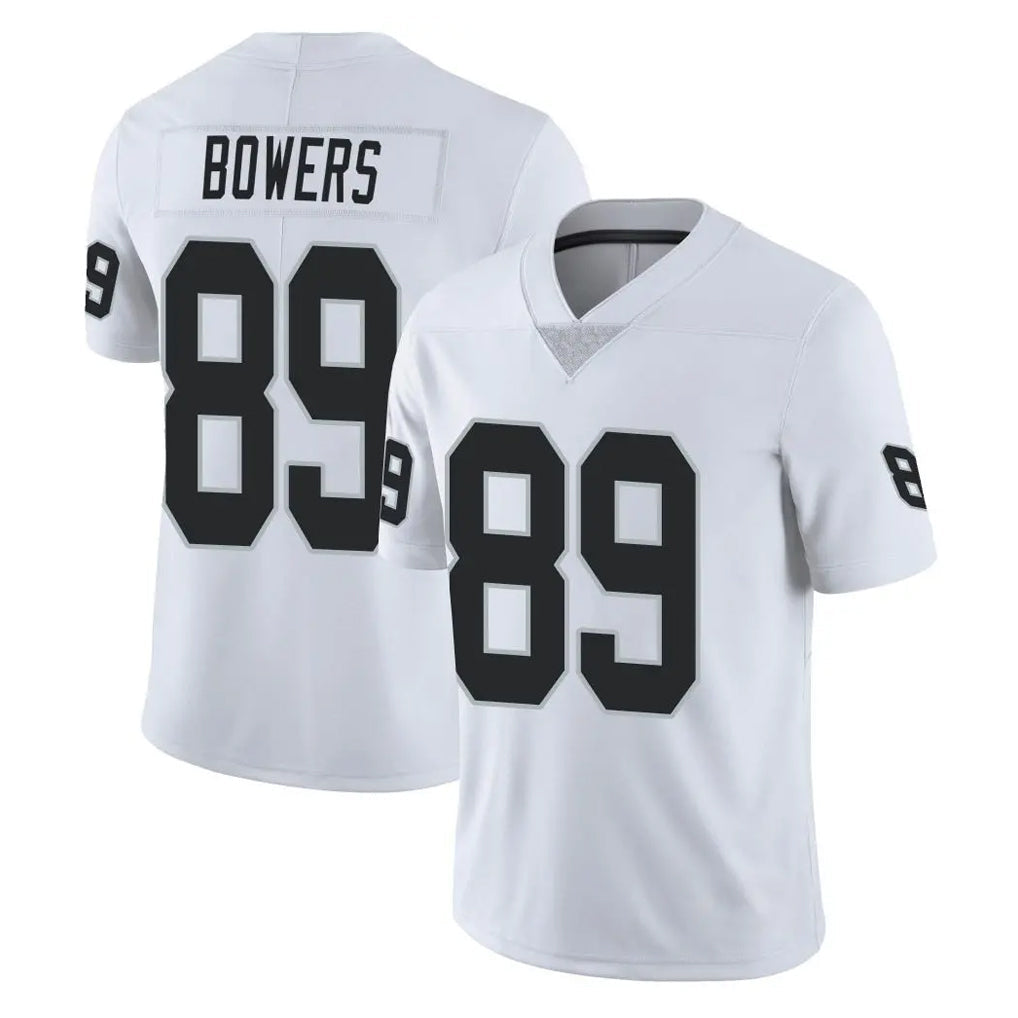 Jdoa LV.Raiders #89 Brock Bowers Player White Limited Vapor Untouchable Home Game Stitched Jerseys