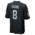 Jdoa LV.Raiders #8 Kirk Cousins Black Team Game Stitched Jerseys