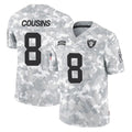 Jdoa LV.Raiders #8 Kirk Cousins Player Arctic Camo Salute To Service Limited Game Stitched Jerseys