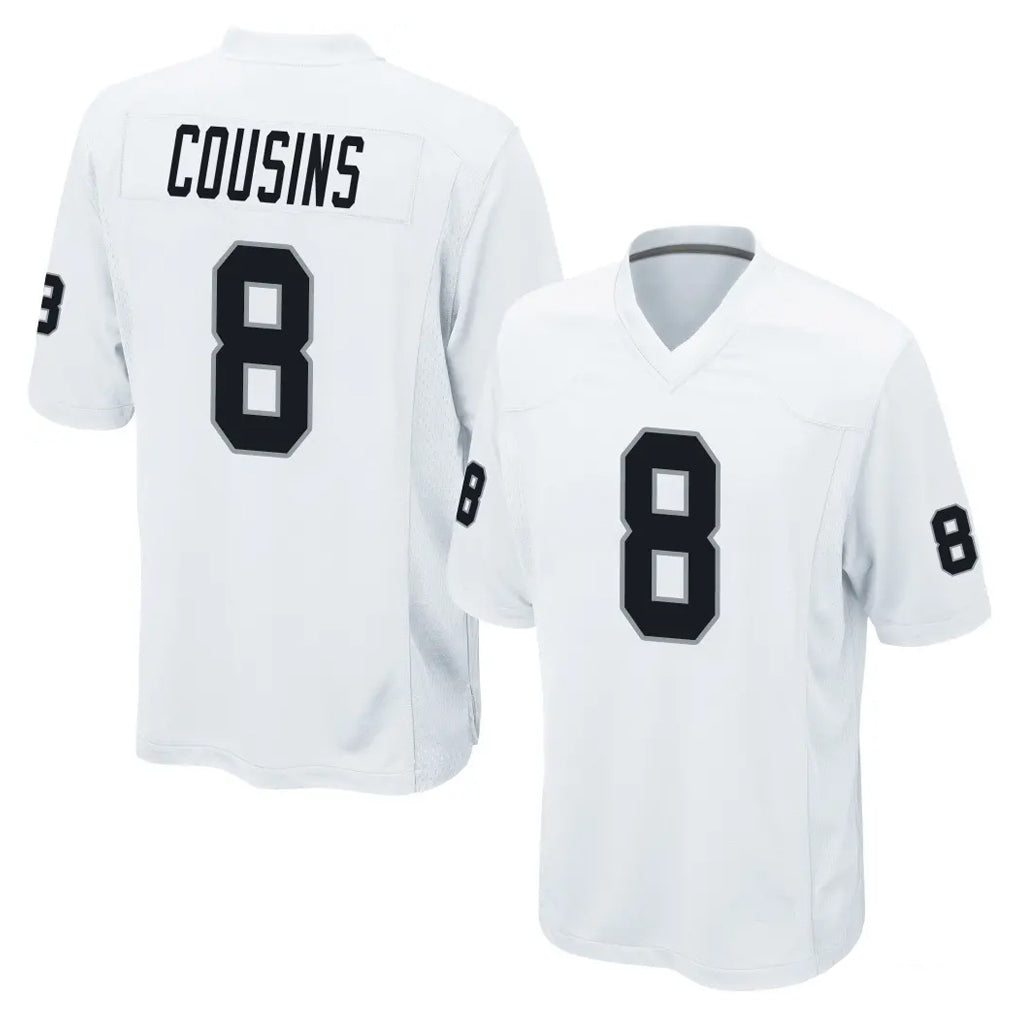Jdoa LV.Raiders #8 Kirk Cousins Player White Home Game Stitched Jerseys