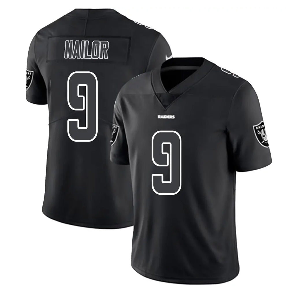 Jdoa LV.Raiders #9 Jalen Nailor Player Black Limited Black Impact Home Game Stitched Jerseys