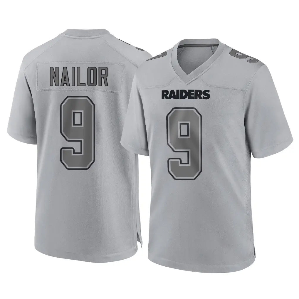 Jdoa LV.Raiders #9 Jalen Nailor Player Gray Atmosphere Fashion Limited Game Stitched Jerseys