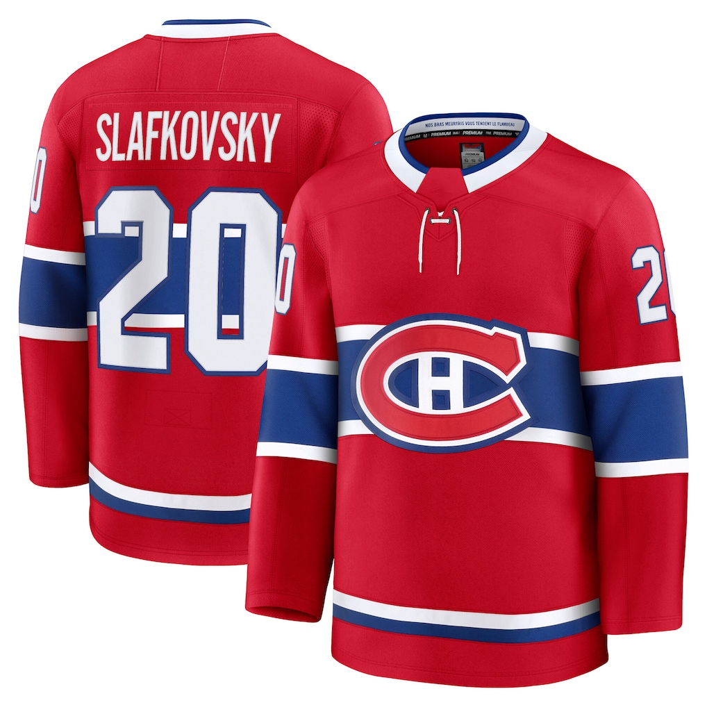 Jdoa M.Canadiens #20 Juraj Slafkovsky Red Premium Jerseys