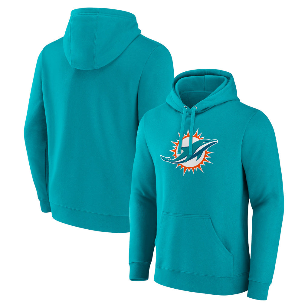 Jdoa M.Dolphins Aqua LOGO Pullover Hoodies Limited Blank Player Stitched Jerseys