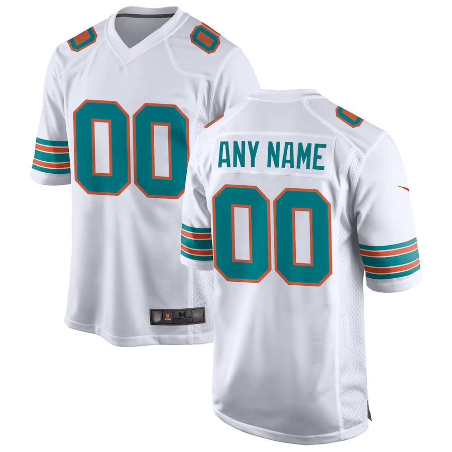 Jdoa Custom M.Dolphins Game Secondary Alternate Stitched Jerseys