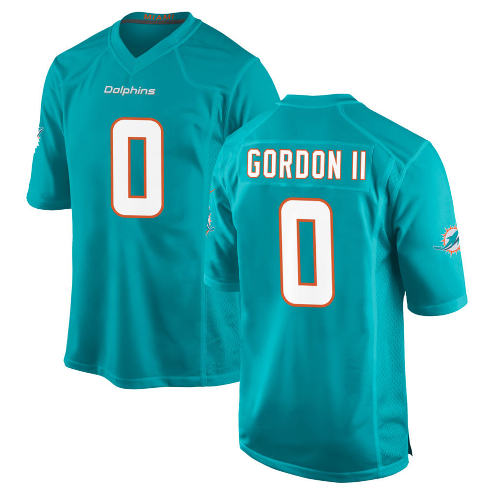 Jdoa M.Dolphins #0 Ollie Gordon II Player Aqua Home Game Stitched Jerseys