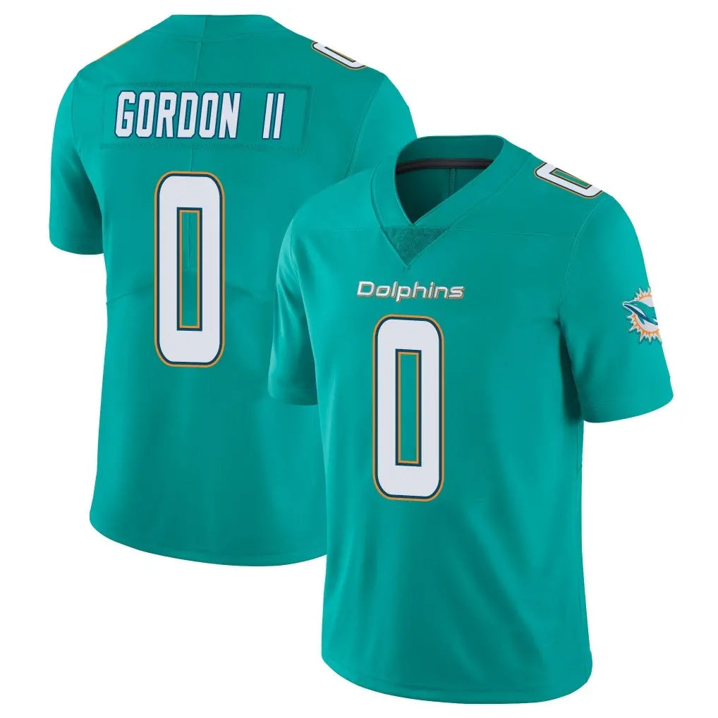 Jdoa M.Dolphins #0 Ollie Gordon II Player Aqua Limited Vapor Untouchable Home Game Stitched Jerseys
