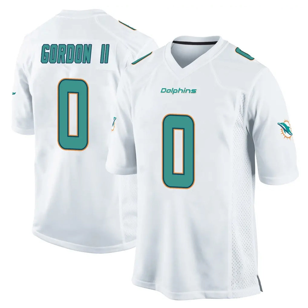Jdoa M.Dolphins #0 Ollie Gordon II Player White Home Game Stitched Jerseys
