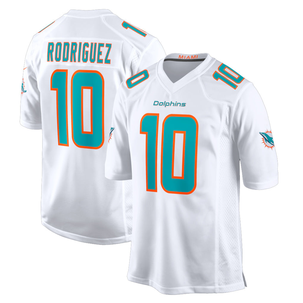 Jdoa M.Dolphins #10 Jacob Rodriguez Player White Limited Home Game Stitched Jerseys