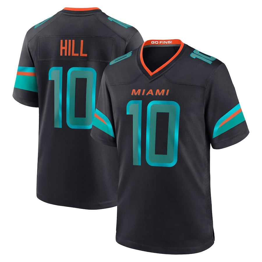 Jdoa M.Dolphins #10 Tyreek Hill Player Blue Rivalries Collection Game Stitched Jerseys