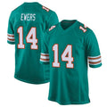 Jdoa M.Dolphins #14 Quinn Ewers Player Aqua Game Stitched Jerseys