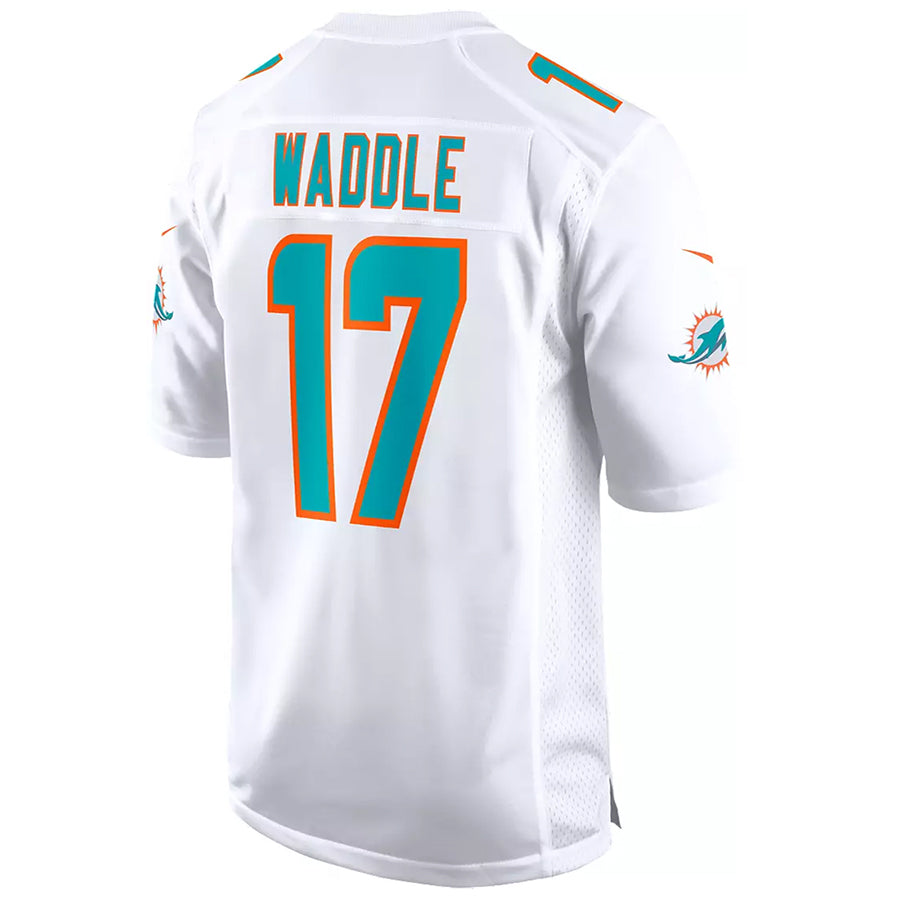 Jdoa M.Dolphins #17 Jaylen Waddle Player White Home Game Stitched Jerseys