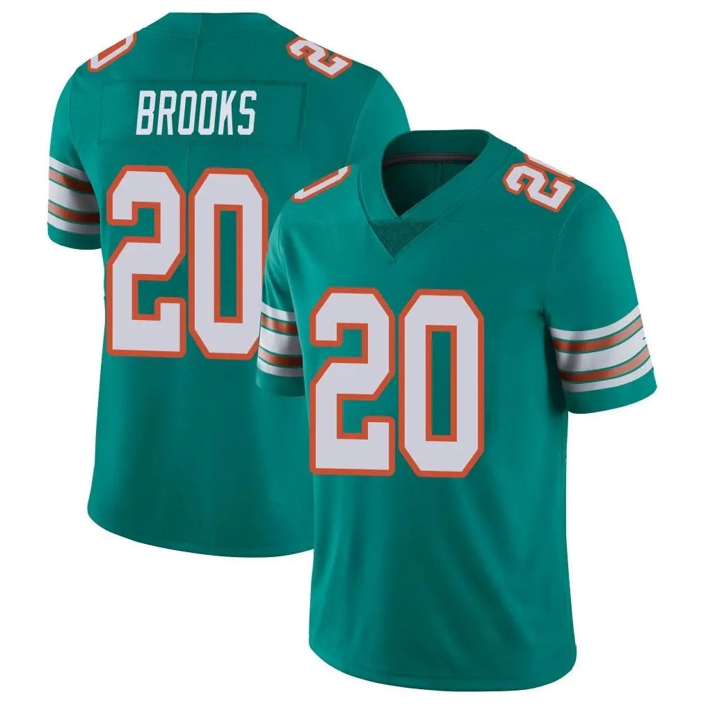 Jdoa M.Dolphins #20 Jordyn Brooks Player Aqua Limited Alternate Vapor Untouchable Home Game Stitched Jerseys