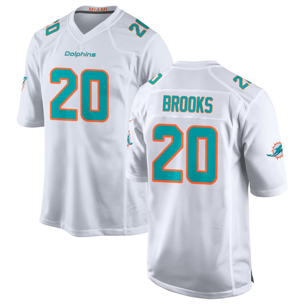 Jdoa M.Dolphins #20 Jordyn Brooks Player White Limited Home Game Stitched Jerseys