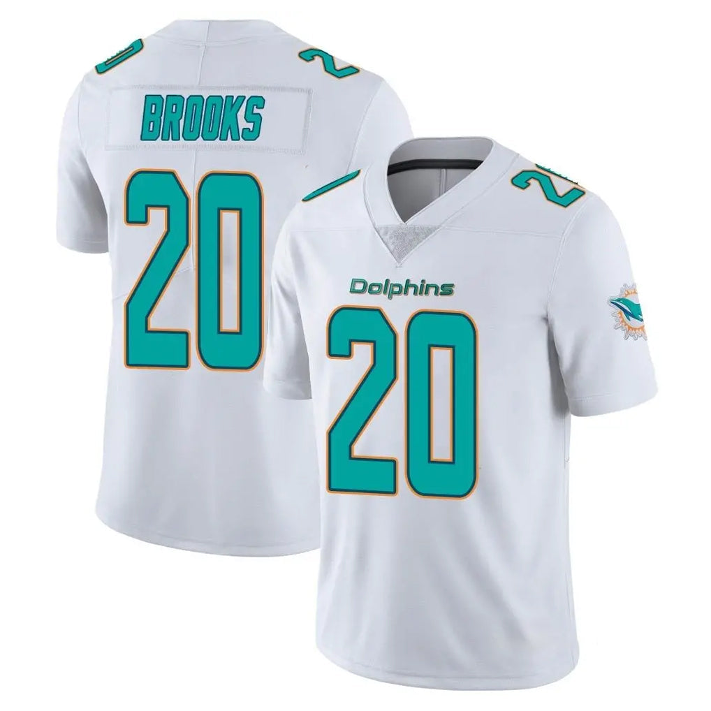 Jdoa M.Dolphins #20 Jordyn Brooks Player White Limited Vapor Untouchable Home Game Stitched Jerseys