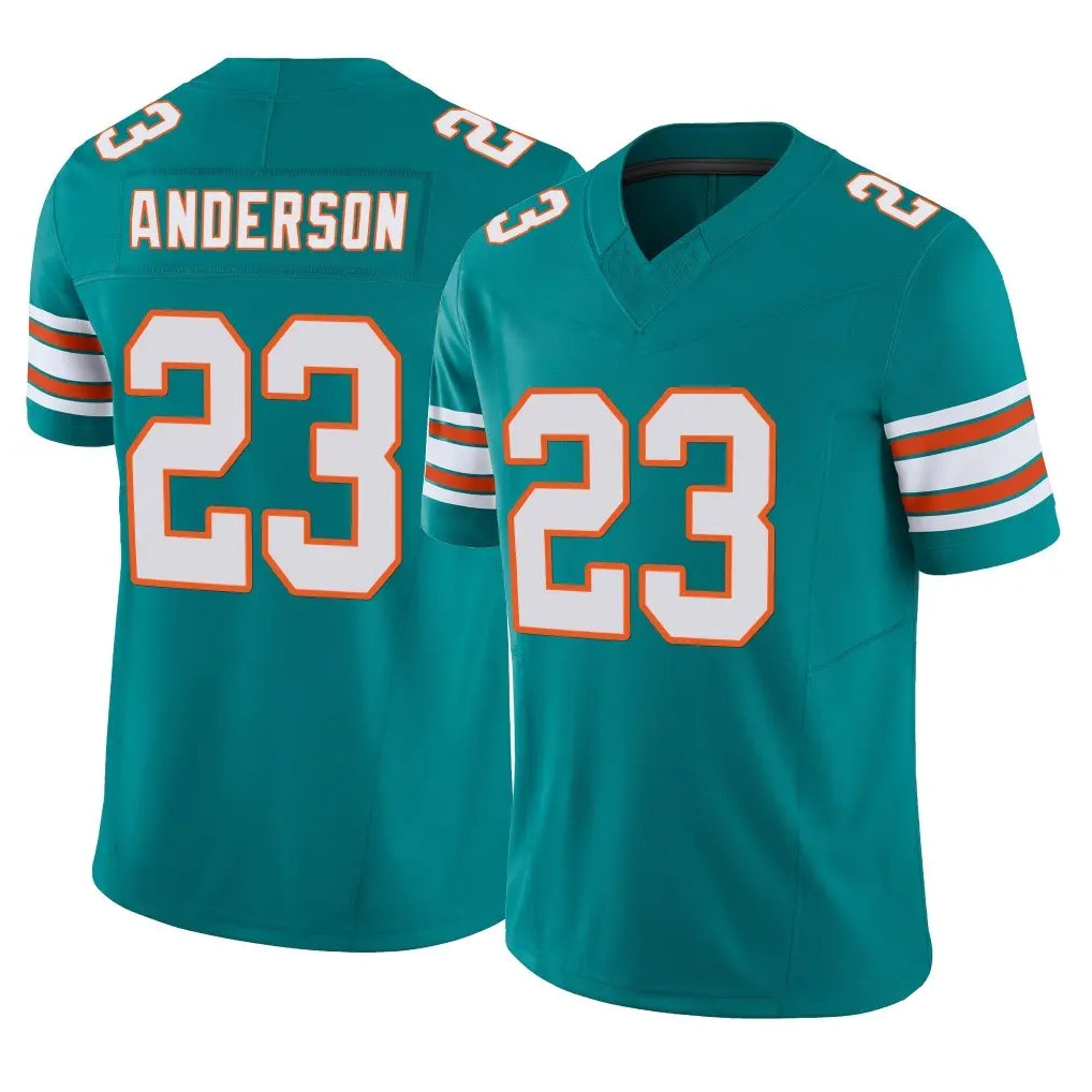 Jdoa M.Dolphins #23 Zayne Anderson Player Aqua Limited Alternate Vapor F.U.S.E. Home Game Stitched Jerseys