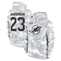 Jdoa M.Dolphins #23 Zayne Anderson Player Arctic Camo Salute to Service Hoodies Limited Game Stitched Jerseys