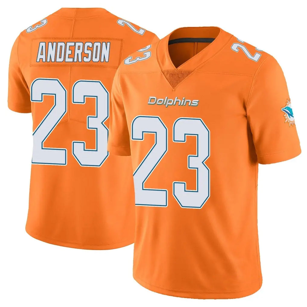 Jdoa M.Dolphins #23 Zayne Anderson Player Orange Limited Home Game Stitched Jerseys