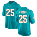 Jdoa M.Dolphins #25 Tyrel Dodson Player Aqua Home Game Stitched Jerseys