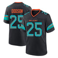 Jdoa M.Dolphins #25 Tyrel Dodson Player Black Pitch Rivalries Collection Home Game Stitched Jerseys