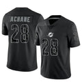 Jdoa M.Dolphins #28 De??£¤Von Achane Player Black RFLCTV Limited Stitched Jerseys