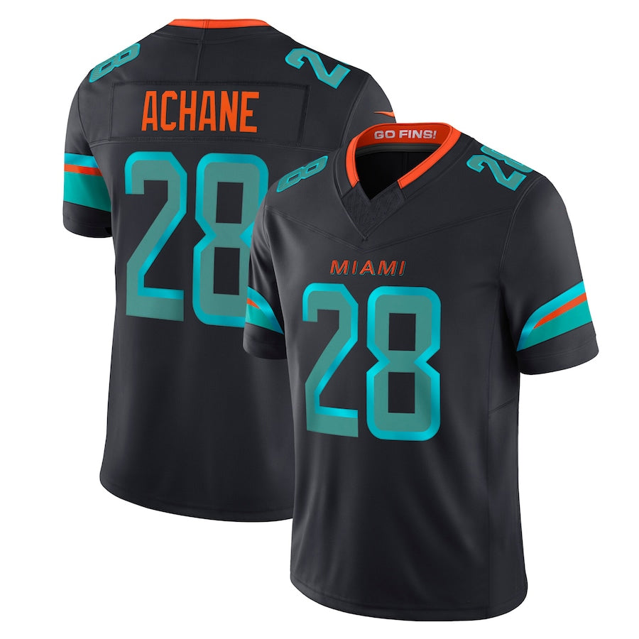 Jdoa M.Dolphins #28 De??£¤Von Achane Player Blue Rivalries Collection Vapor Limited Stitched Jerseys