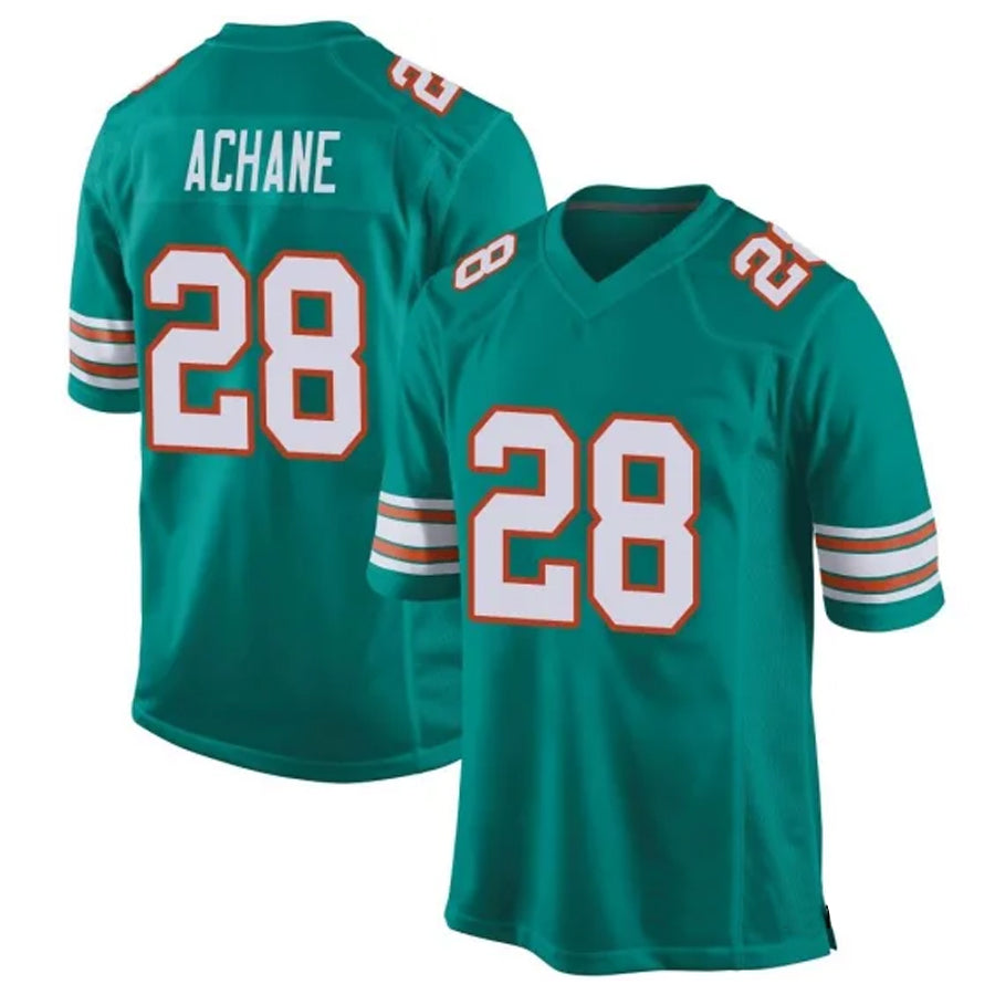 Jdoa M.Dolphins #28 De??£¤Von Achane Player Green Alternate Game Stitched Jerseys