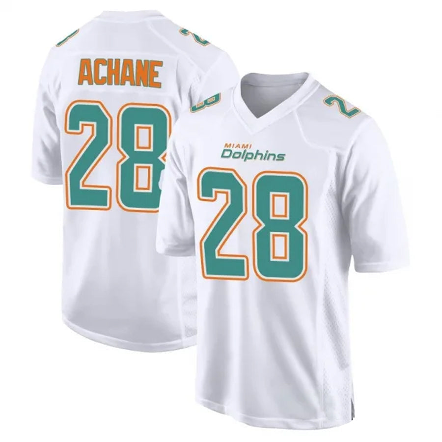 Jdoa M.Dolphins #28 De??£¤Von Achane Player White Foshion Elite Stitched Jerseys