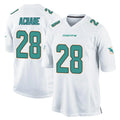 Jdoa M.Dolphins #28 De'Von Achane Player White Home Game Stitched Jerseys