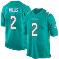 Jdoa M.Dolphins #2 Malik Willis Player Aqua Team Color Home Game Stitched Jerseys