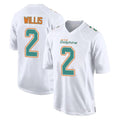 Jdoa M.Dolphins #2 Malik Willis Player White Fashion Home Game Stitched Jerseys