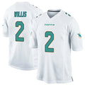 Jdoa M.Dolphins #2 Malik Willis Player White Home Game Stitched Jerseys