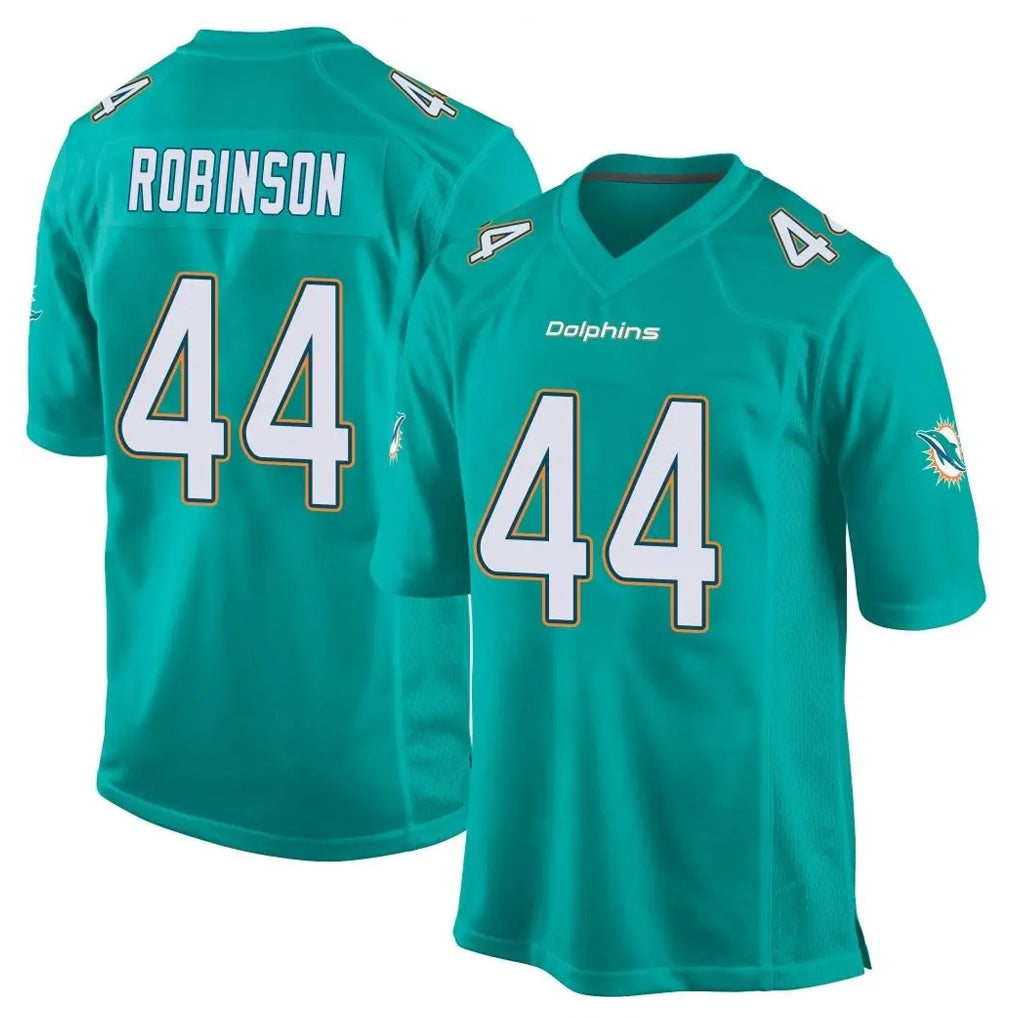 Jdoa M.Dolphins #44 Chop Robinson Player Aqua Team Color Home Game Stitched Jerseys