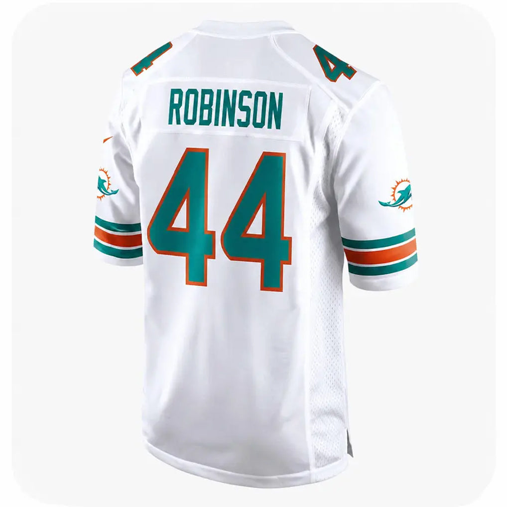 Jdoa M.Dolphins #44 Chop Robinson Player White Limited Home Game Stitched Jerseys