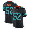 Jdoa M.Dolphins #52 Patrick Paul Player Black Limited Pitch Rivalries Collection Home Game Stitched Jerseys