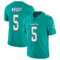 Jdoa M.Dolphins #5 Jaylen Wright Player Aqua Limited Vapor Untouchable Home Game Stitched Jerseys