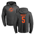 Jdoa M.Dolphins #5 Jaylen Wright Player Darkgray Pullover Hoodies Limited Stitched Jerseys