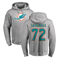 Jdoa M.Dolphins #72 Jonah Savaiinaea Player Gray LOGO Pullover Hoodies Limited Stitched Jerseys