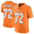 Jdoa M.Dolphins #72 Jonah Savaiinaea Player Orange Limited Home Game Stitched Jerseys