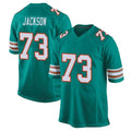 Jdoa M.Dolphins #73 Austin Jackson Player Aqua Alternate Home Game Stitched Jerseys