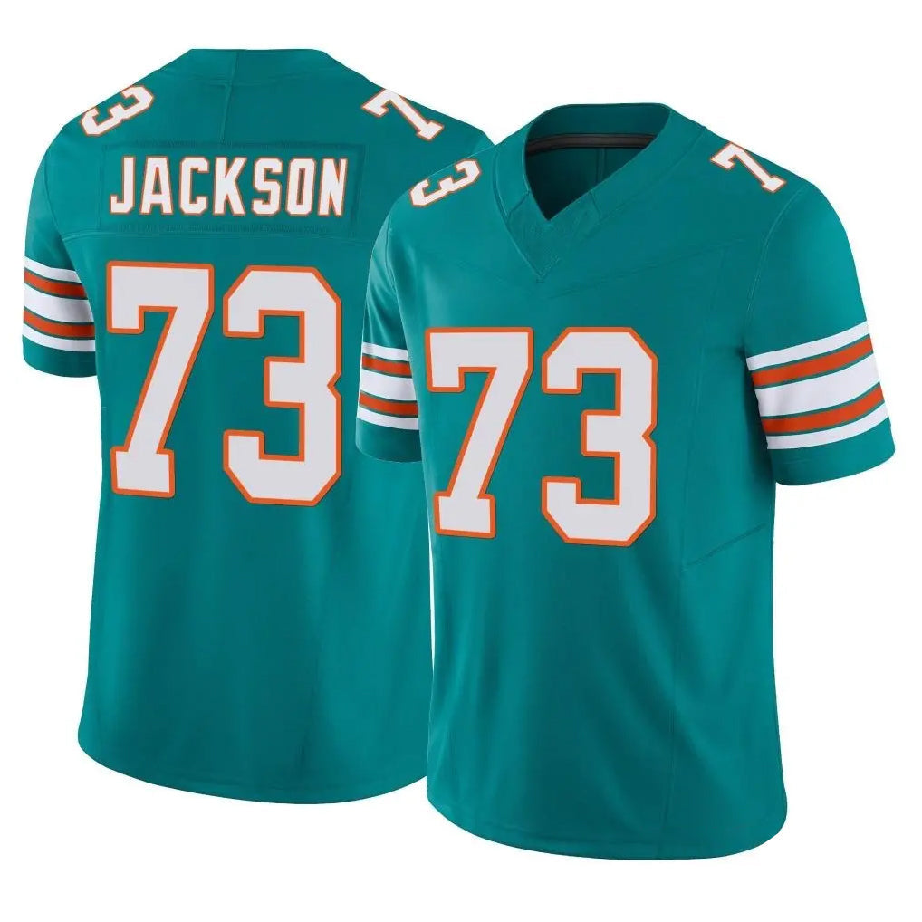 Jdoa M.Dolphins #73 Austin Jackson Player Aqua Limited Alternate Vapor F.U.S.E. Home Game Stitched Jerseys