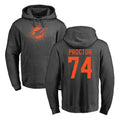 Jdoa M.Dolphins #74 Kadyn Proctor Player Darkgray Pullover Hoodies Limited Stitched Jerseys